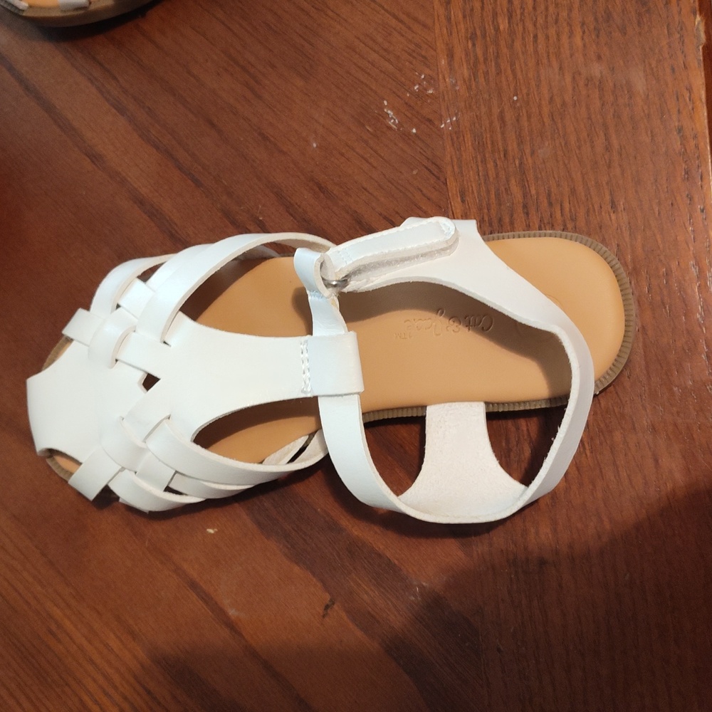 Cat & jack kids white sandals